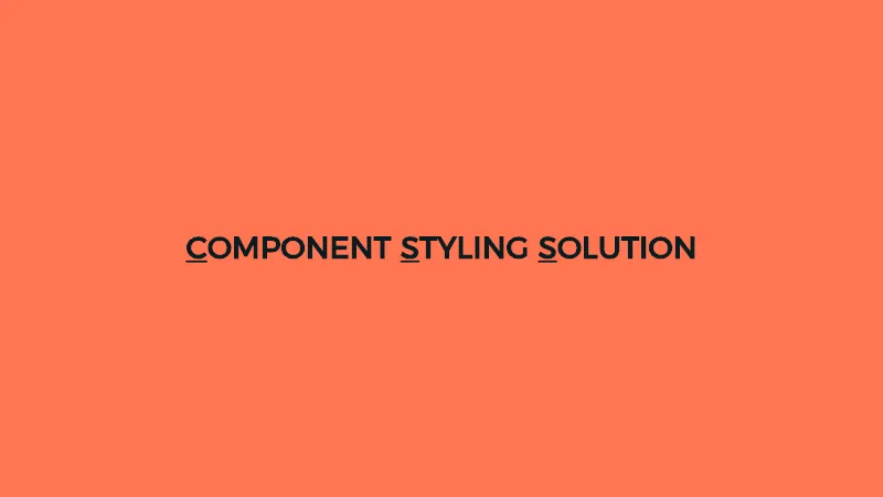 component styling
